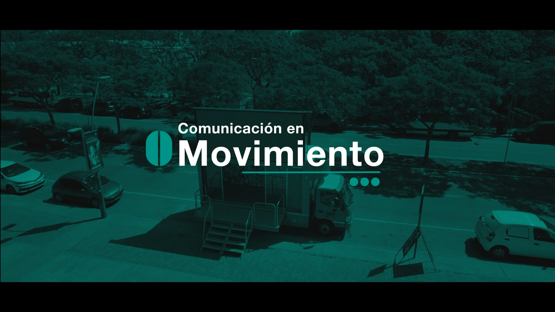 Pieza audiovisual con el mensaje Comunicación en Movimiento
